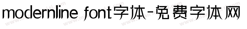 modernline font字体字体转换